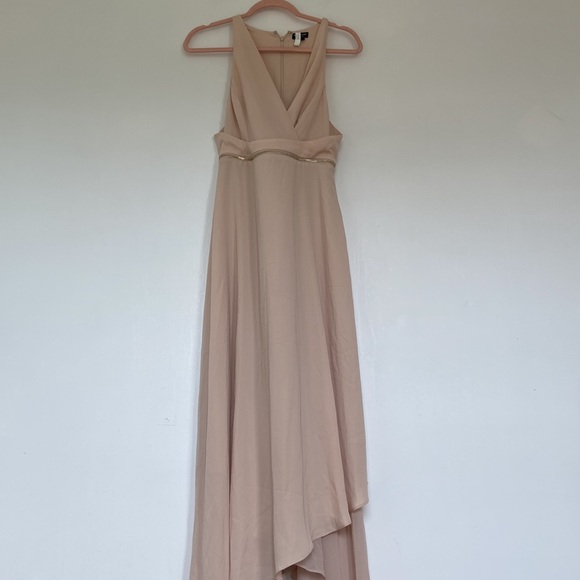Marciano cream flowy asymmetric maxi dress - Picture 2 of 12